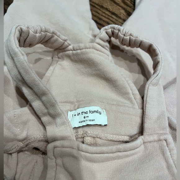1+ in the family - blush sweatshirt overalls - size 6M - Picture 4 of 4